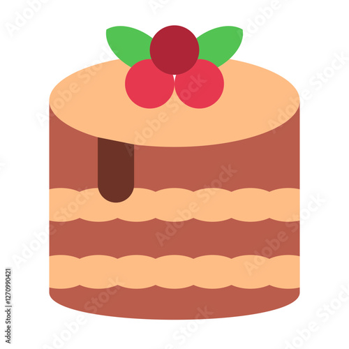 Tiramisu Vector Design Icon Style