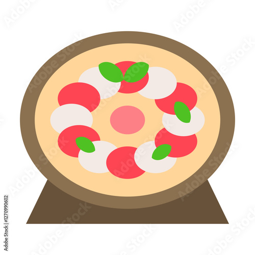 Insalata Caprese Vector Design Icon Style