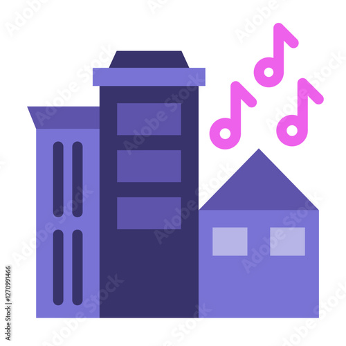 Urban Symphony Vector Design Icon Style