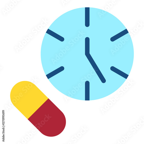 Medication Reminder Vector Design Icon Style