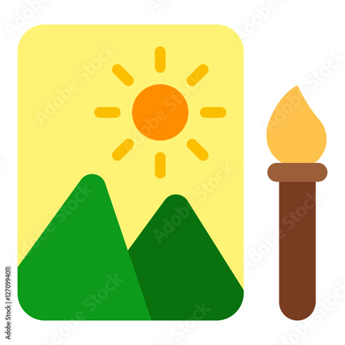 Art Therapy Vector Design Icon Style