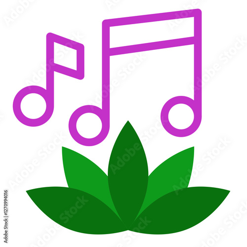 Music Therapy Vector Design Icon Style