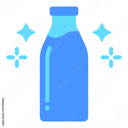 Milk Bottle Vector Design Icon Style