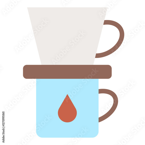 Coffee Filter Vector Design Icon Style