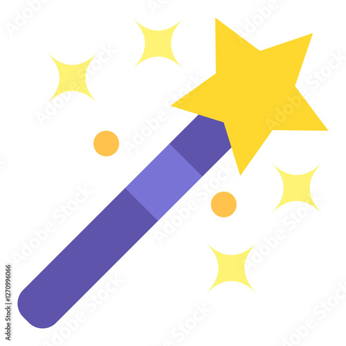 Magic Wand Vector Design Icon Style