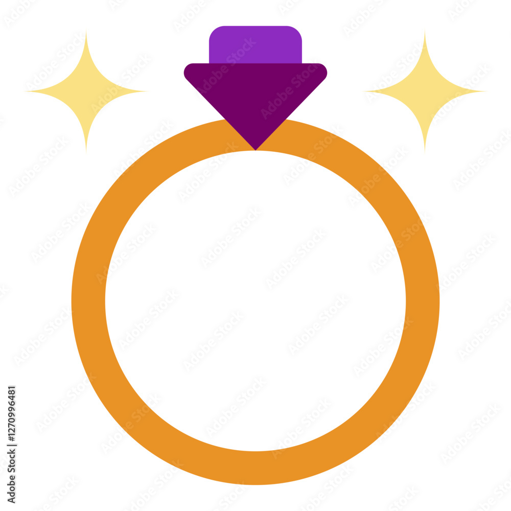 Enchanting Ring Vector Design Icon Style Enchanting Ring Vector Design Icon Style