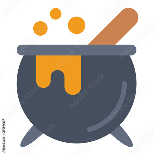 Spellbound Cauldron Vector Design Icon Style