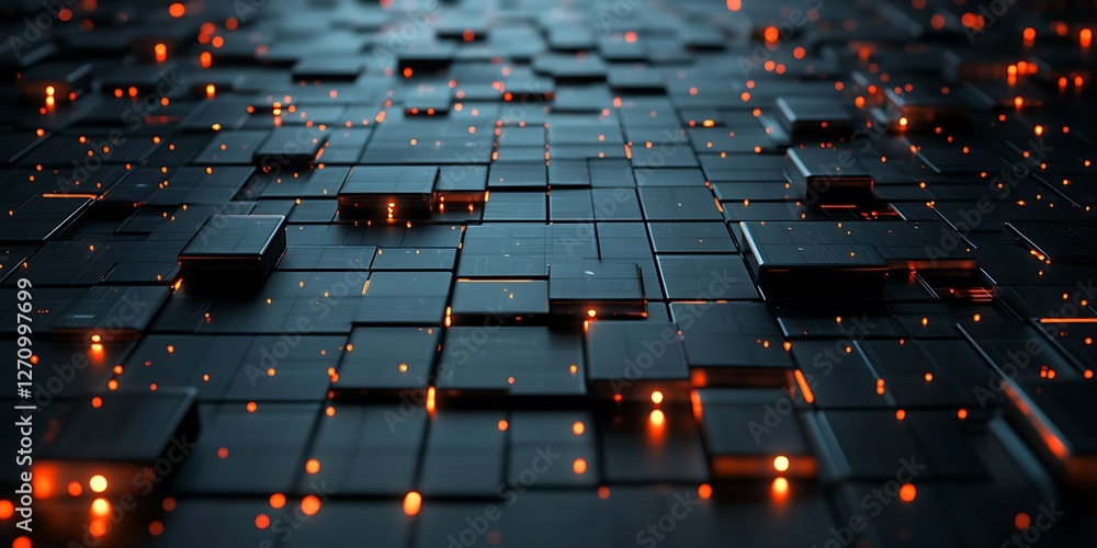 Fototapeta premium Abstract technology grid pattern