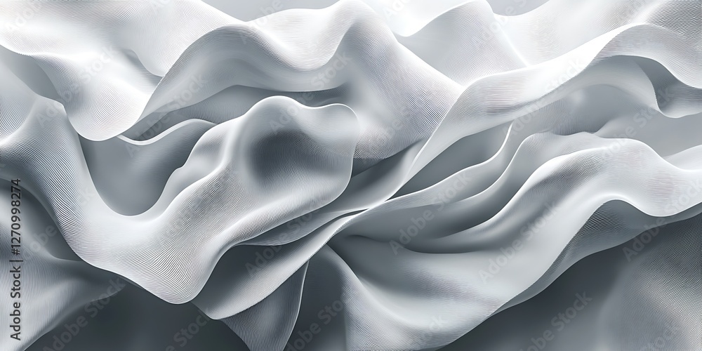 Obraz premium Abstract drapes of soft fabric