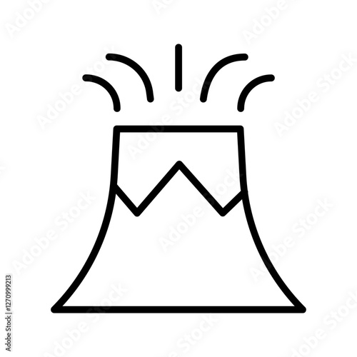 Volcano Vector Icon