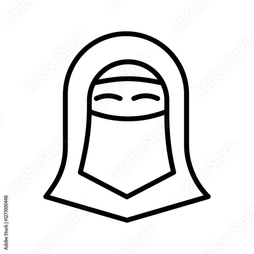 Veiled Character Vector Icon