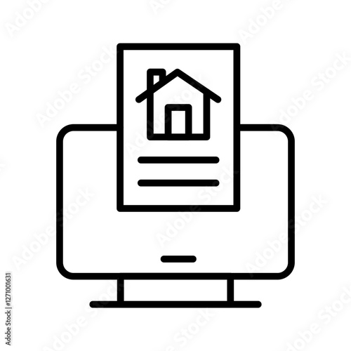 Rental Application Vector Icon