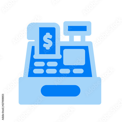 cashier machine duo tone icon