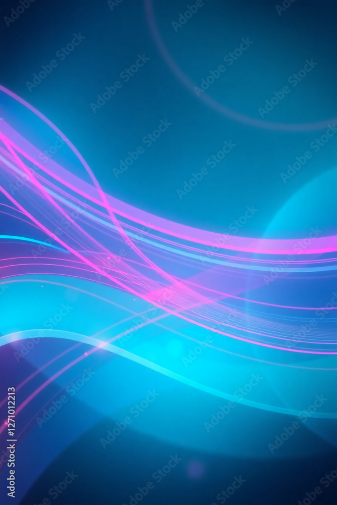 Fototapeta premium AI generative. Abstract Gradient Wave Background – Flowing Curve Line Design. 3