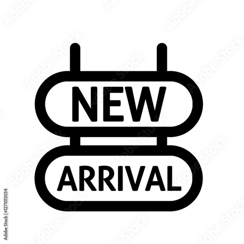 new arrival banner for shop line style icon