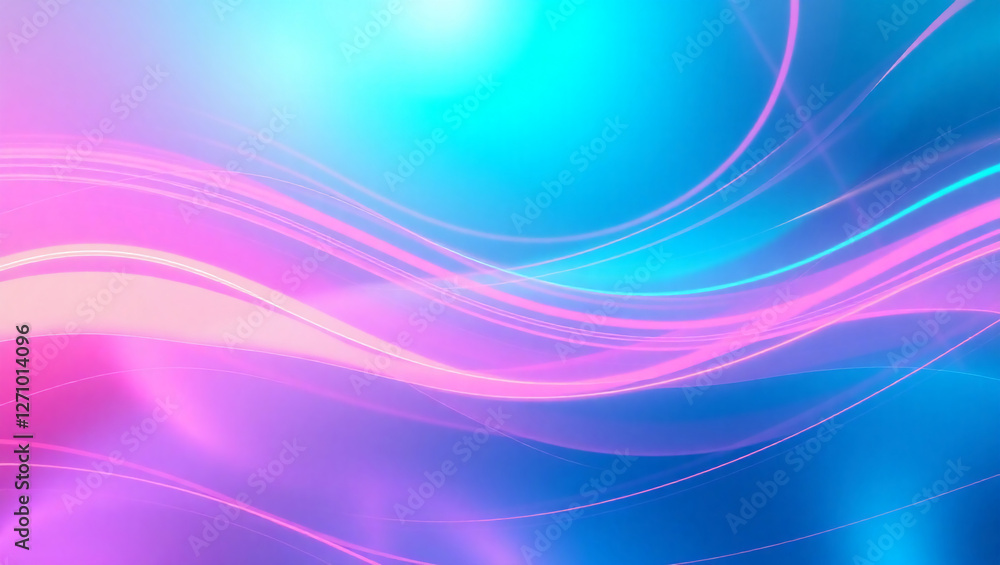 Naklejka premium AI generative. Abstract Gradient Wave Background – Flowing Curve Line Design. 25