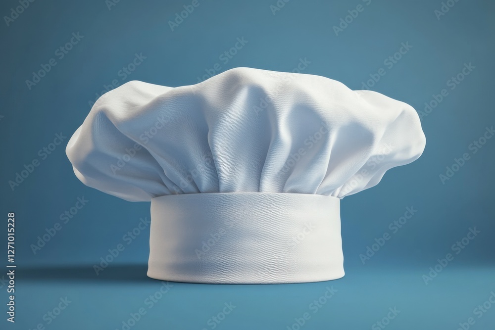 Toque Chef Hat Mockup with No Gravity Effect for a Professional Cooker Toque Chef Hat Mockup with No Gravity Effect for a Professional Cooker