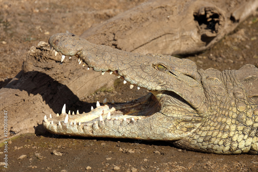 Fototapeta premium Nilkrokodil / Nile crocodile / Crocodylus niloticus..