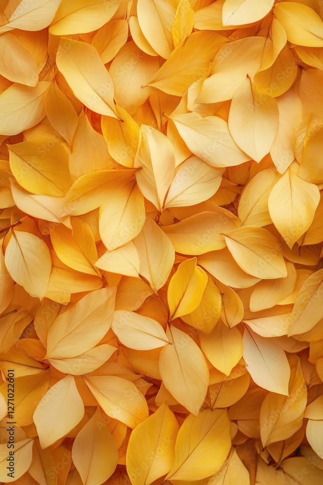 Close-up of a pile of vibrant yellow autumn leaves. Close-up of a pile of vibrant yellow autumn leaves.