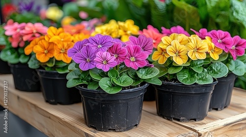 Beautiful bunch of colorful flowers displaying a variety of blooms and natures beauty
