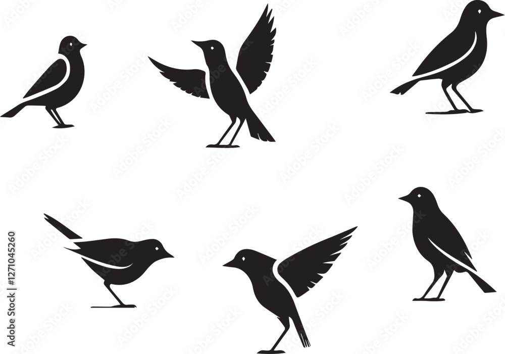 Obraz premium birds silhouette