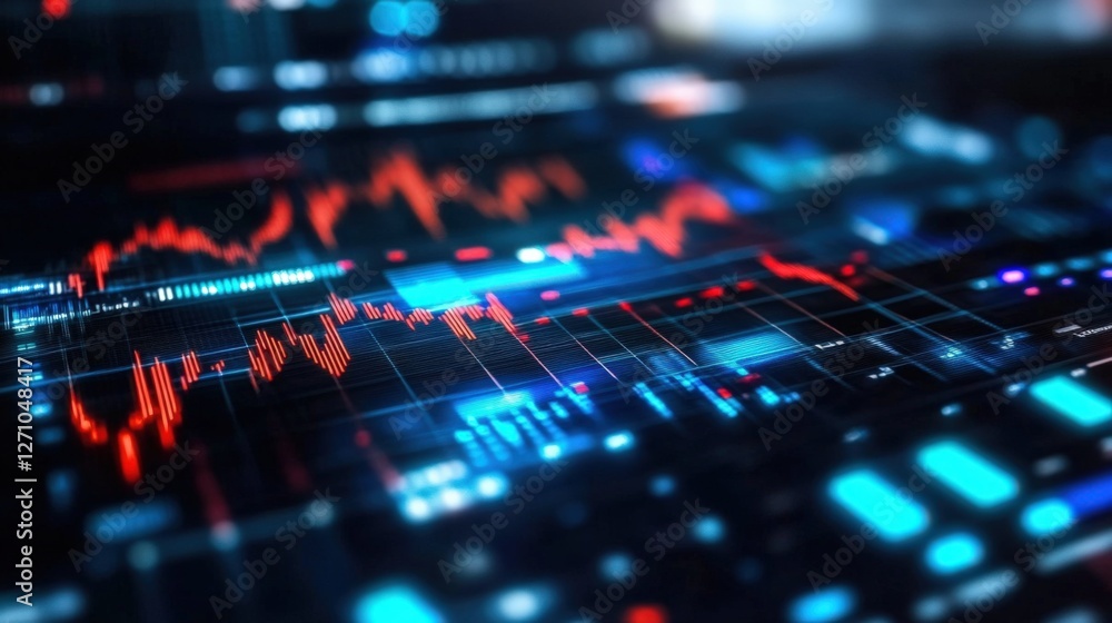 Analyzing data trends in financial markets digital workspace infographic visuals high-tech environment close-up view data insights Analyzing data trends in financial markets digital workspace infographic visuals high-tech environment close-up view data insights