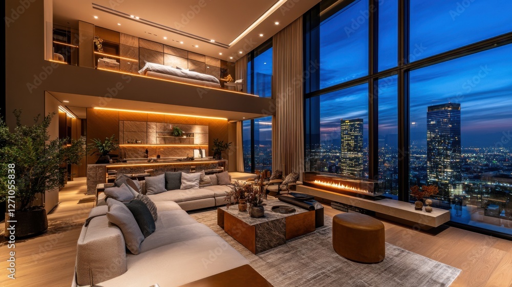 Sleek and Spacious Loft with Stunning City Skyline Sleek and Spacious Loft with Stunning City Skyline