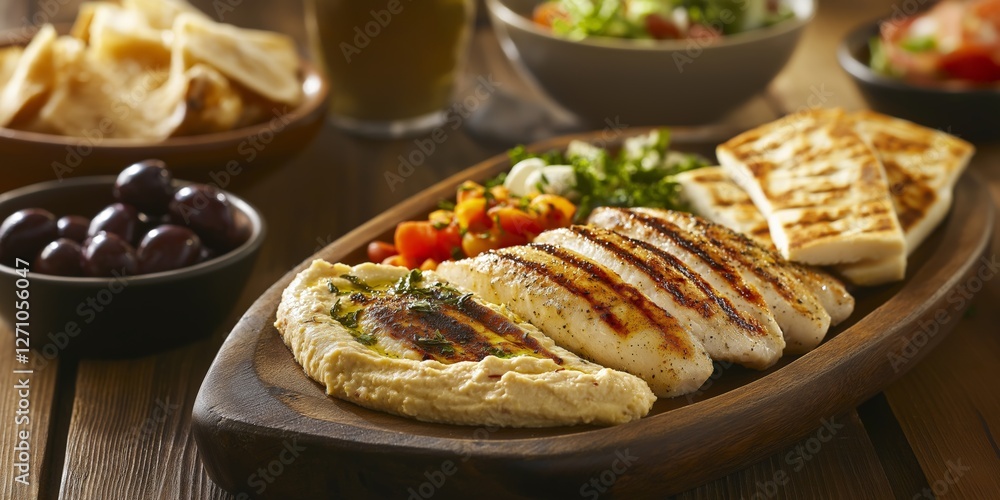 Mediterranean Feast: A Rustic Table Laden with Diet Delights Mediterranean Feast: A Rustic Table Laden with Diet Delights