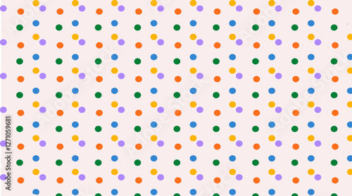 seamless pattern with colorful dots