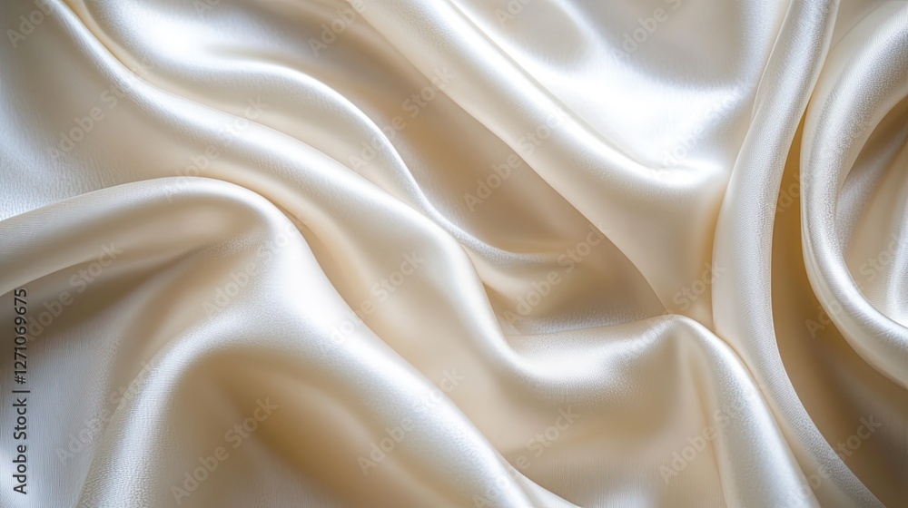 Pearl white silk fabric waves with subtle motion, delicate reflections, and a luxurious, high-end feel. Pearl white silk fabric waves with subtle motion, delicate reflections, and a luxurious, high-end feel.