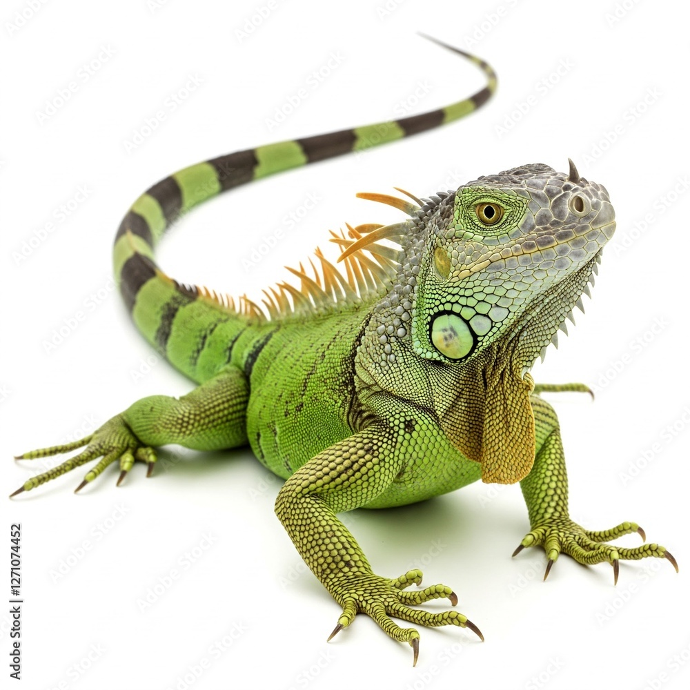 Obraz premium iguana on white background