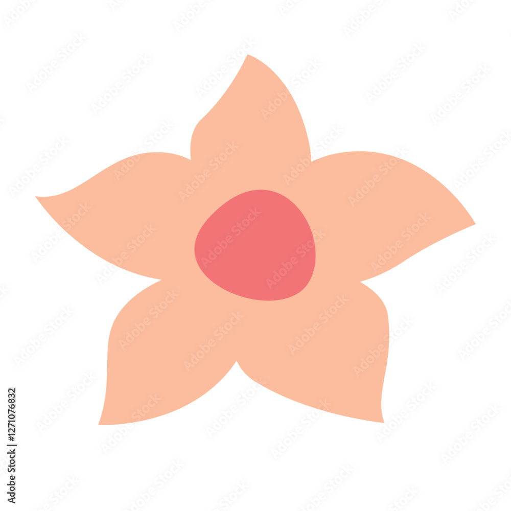 Cute flower head, flat vector illustration, simple flower icon clip art, isolated on white background
Cute flower head, flat vector illustration, simple flower icon clip art, isolated on white background