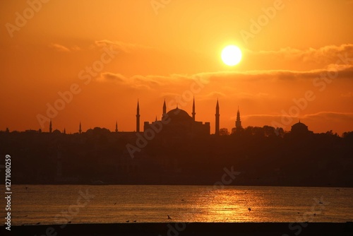 Photography sunset in istanbul