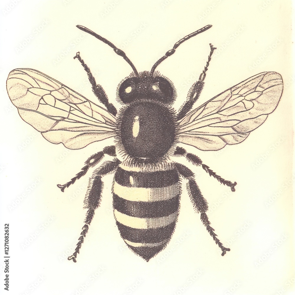 Bee illustration insect invertebrate. Bee illustration insect invertebrate.