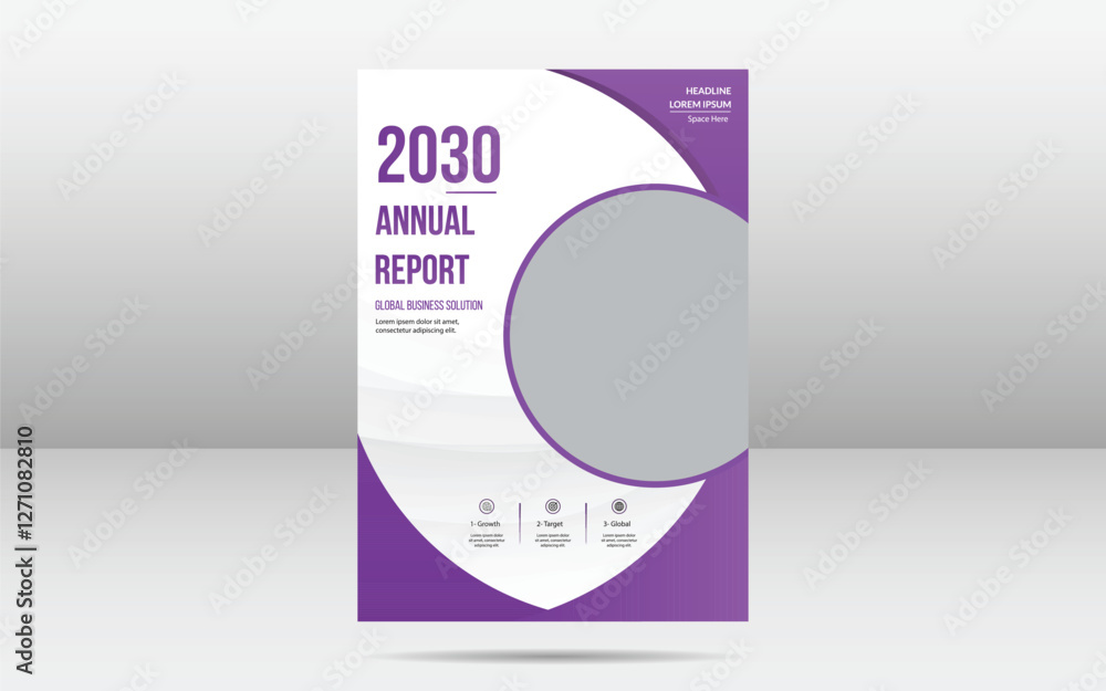 Fototapeta premium Modern Corporate Flyer Design Template