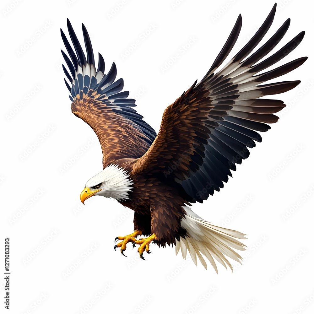 Fototapeta premium Majestic Eagle in Flight
