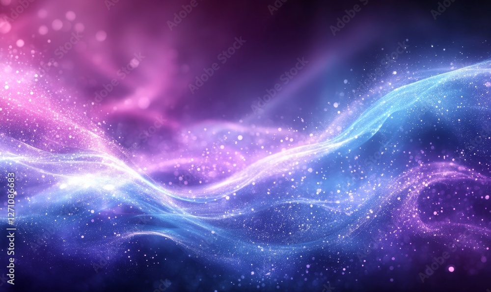 Fototapeta premium Abstract Purple and Blue Gradient Background, Generative AI