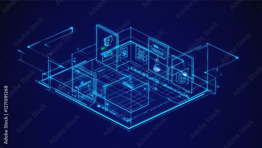 Futuristic Smart Home Design, Interior Technology Futuristic Smart Home Design, Interior Technology