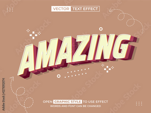 amazing 3d text effect, font effect, 3d font for title
