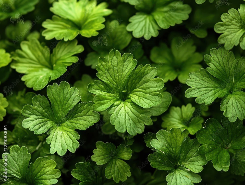 Vibrant Green Foliage: A Close-Up of Lush Greenery