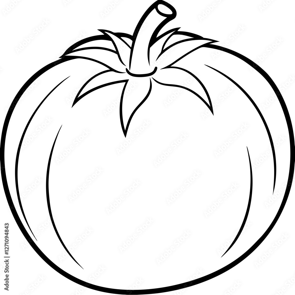 Modern Tomato Line Art Graphics Modern Tomato Line Art Graphics