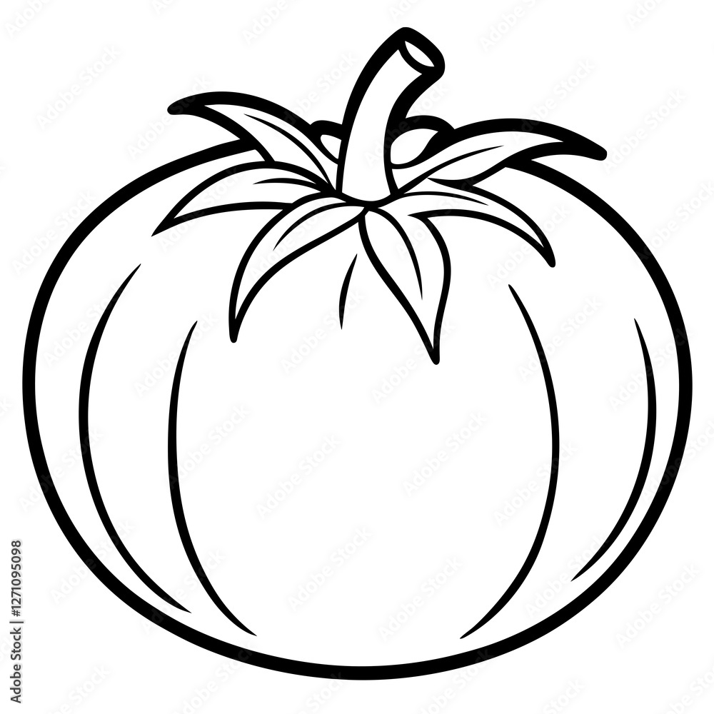 Modern Tomato Line Art Graphics Modern Tomato Line Art Graphics