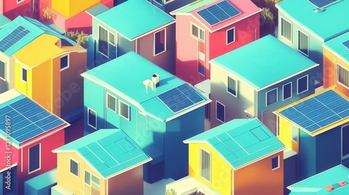energy-sharing network where neighborhoods trade excess solar power.