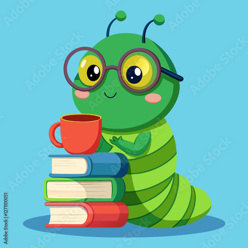 "Bookworm's Coffee Time"