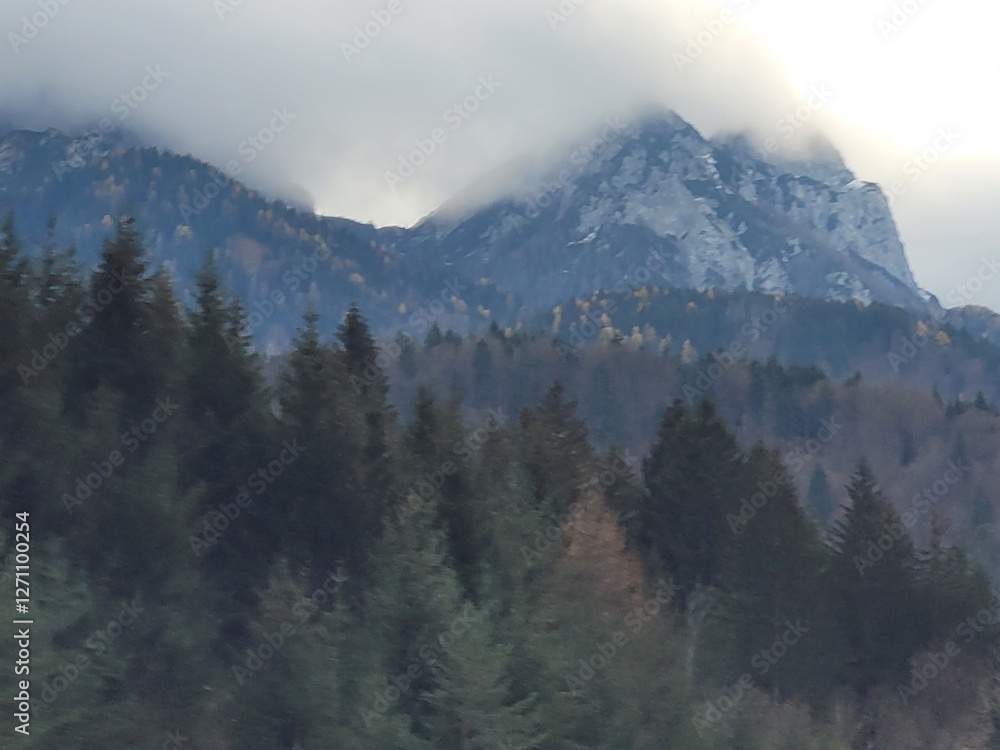 Obraz premium mountains and clouds