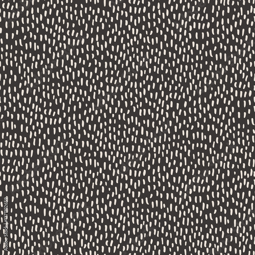 Small paint brush strokes seamless pattern. Wavy squiggle texture background