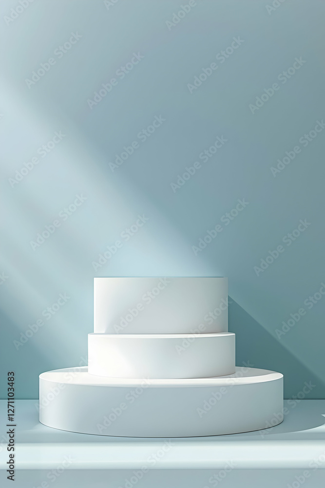 Minimalist display platform with soft lighting, emphasizing simplicity and elegance Minimalist display platform with soft lighting, emphasizing simplicity and elegance