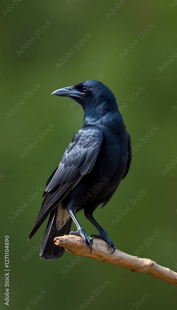 Crow Side View Full Body Background Crow Side View Full Body Background