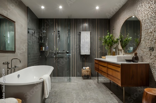 mid century modern interior home design 