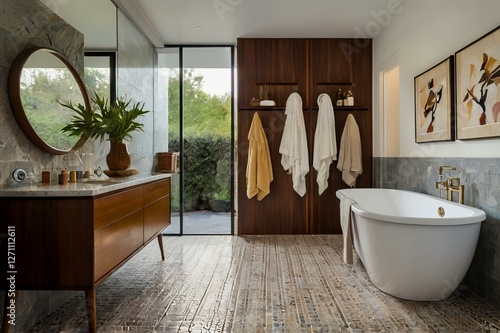 mid century modern interior home design 